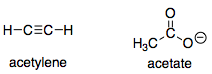 Acetylene and acetate