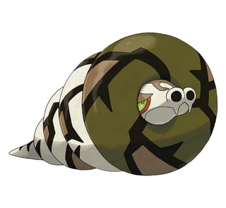 Sandaconda is a snake-like Pokemon with a big round "tube" surrounding its head.