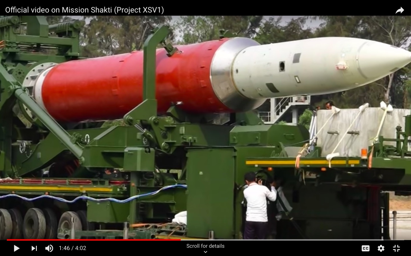 India Shakti ASAT missile test 2019