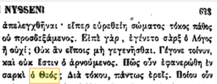 Gregory of Nyssa, Controversial Discourse against Eunomius, Book VI, p. 628