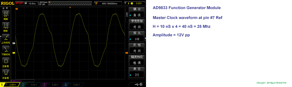 ad9833 master clock