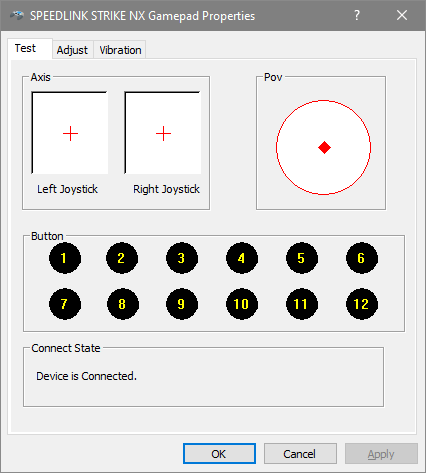 NX DirectInput Properties