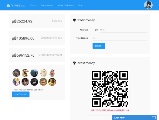 getyikes - p2p bitcoin lending service and a webwallet