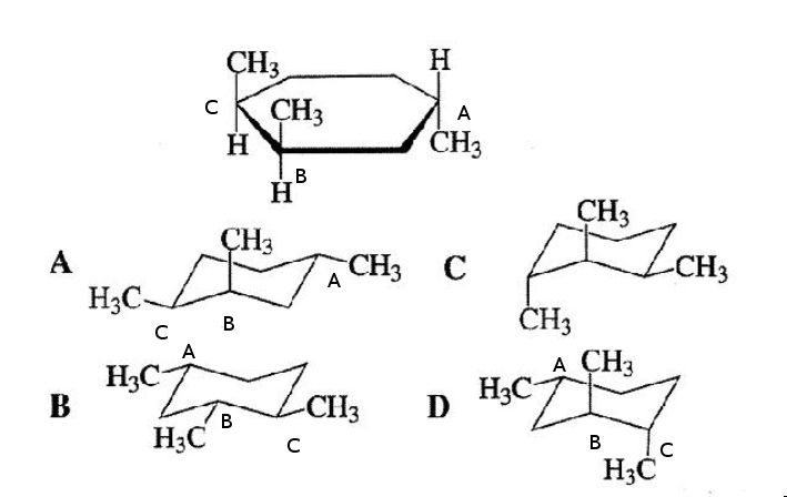 Question with labeled carbons