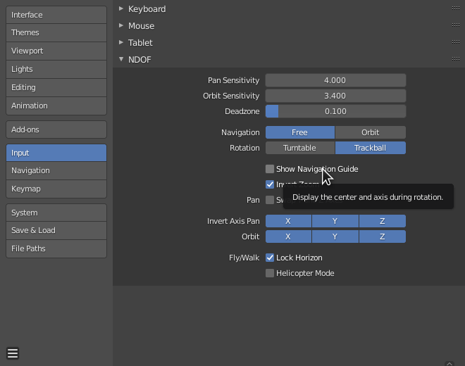 interface - Disable Viewport center point, Navigation Guide - Blender ...