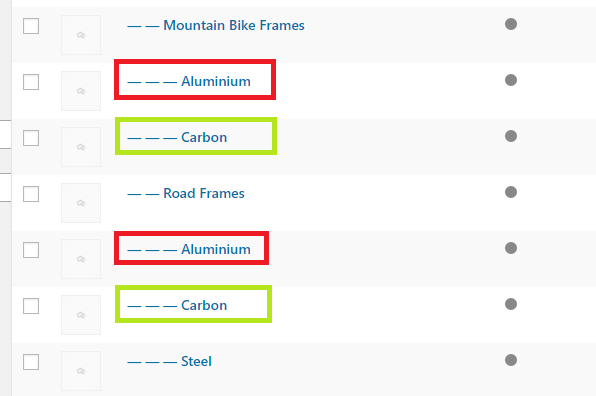 category structure