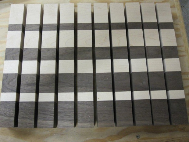 end grain strips