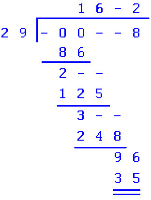 long division