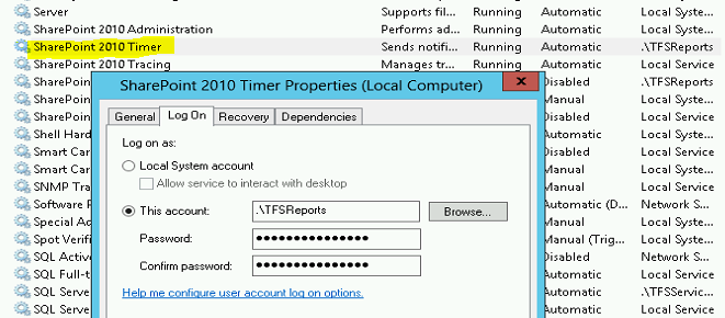 SP 2010 Timer service