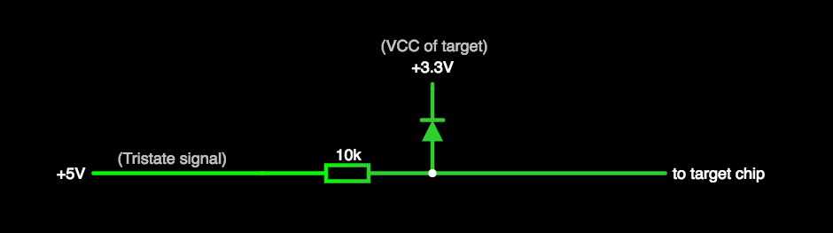 resistor and diode