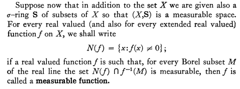 measure theory - what is the associated Borel set of a Borel measurable ...