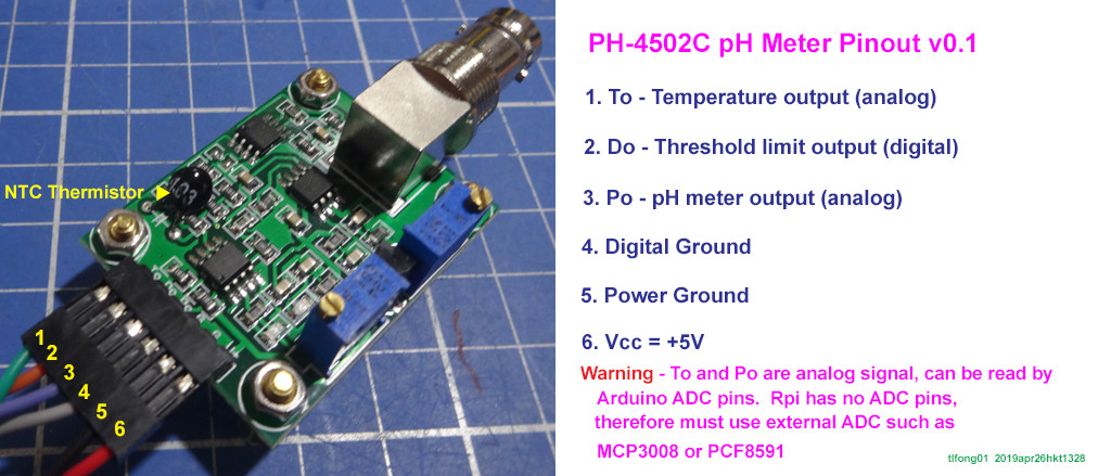 ph meter pinout