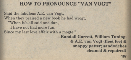 How to pronounce van Vogt