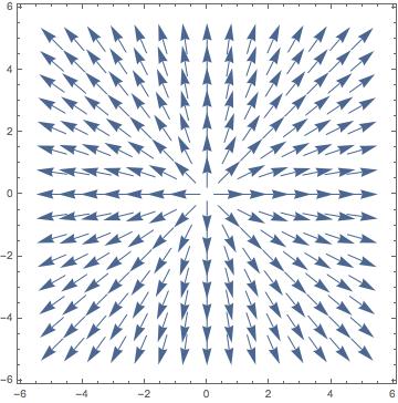 Vector plot with origin excised