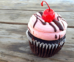 Cherry cupcake