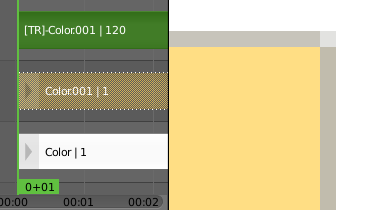 black border around yellow color strip