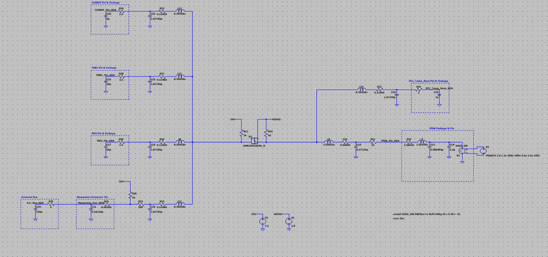 Normal operation is the same for SCL and SDA