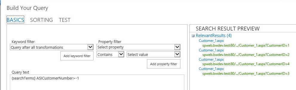 Query basics