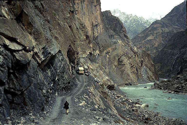 Pamir Highway between Dushanbe and Khorog