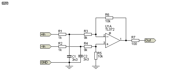 TL072 schematic