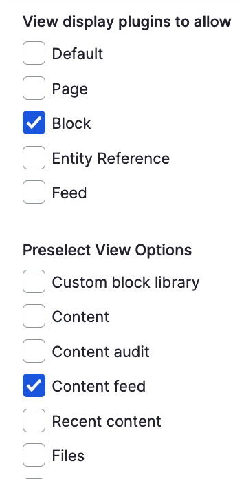 Views Reference configuration example