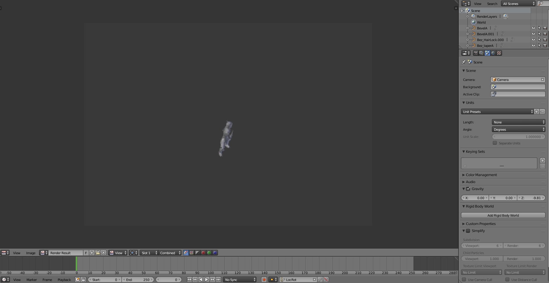 screenshot of Blender