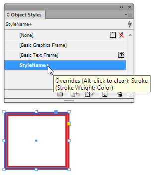 Object Style Pallette