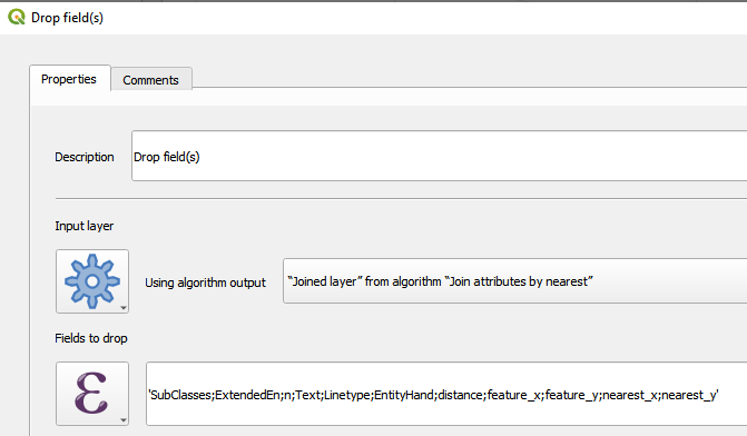 QGIS Drop field(2) GUI