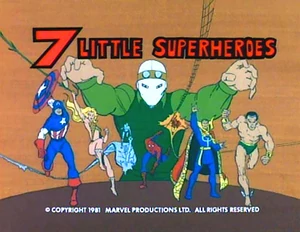 Title card for 7 Little Superheroes