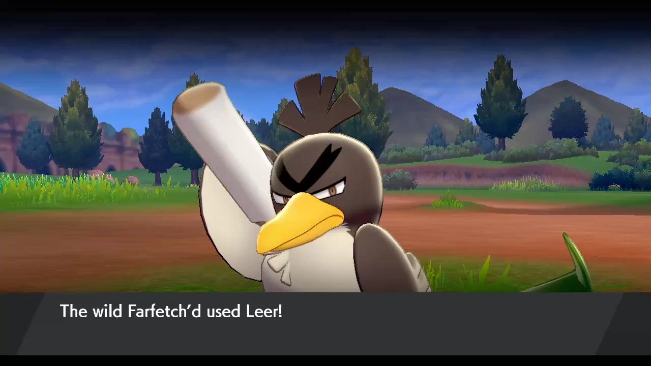 Wild Farfetch'd used Leer! - winning screenshot contest 1