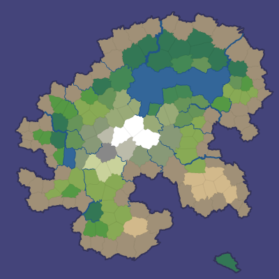 Polygon Map with Noisy Edges