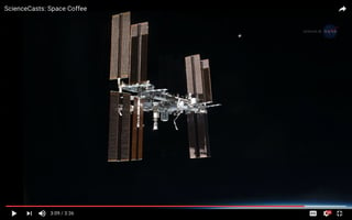 screenshot ScienceCasts: Space Coffee from ScienceAtNASA