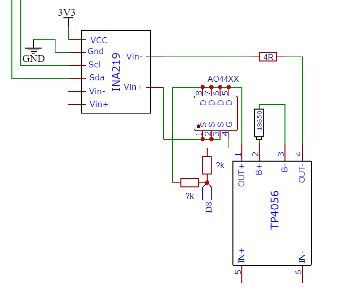 Discharging block