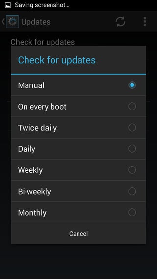 Frequency options