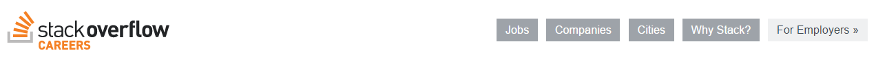 Navigation bar Stack Overflow Careers