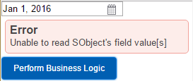 Error: Unable to read SObject's field value[s]