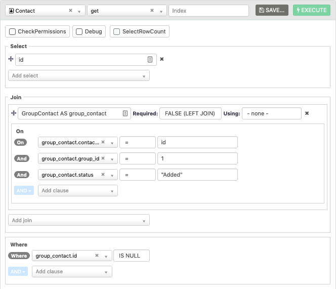 API explorer configuration