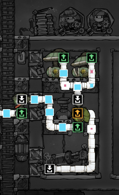 Hydrogen setup gas overlay