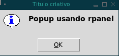 Popup gerado pelo codigo acima