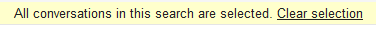 "all conversations selected" message