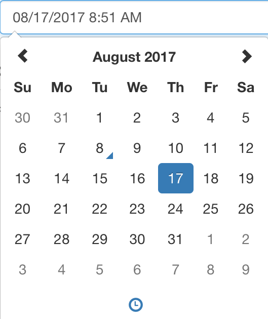 Date picker example