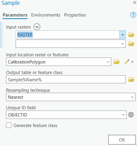 Sample Tool Without Multidimensional Checkbox