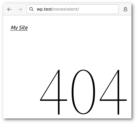 WordPress 404