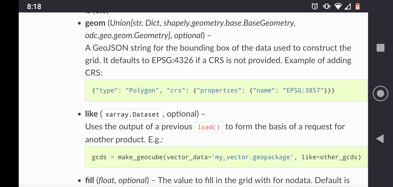 geocube docs