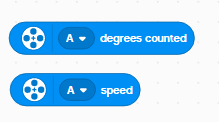 screenshot of EV3 Classroom motor feedback blocks