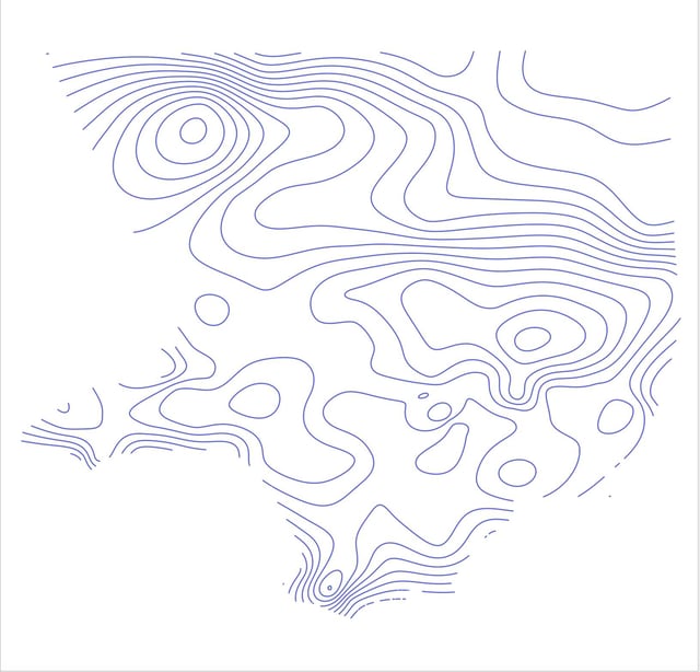 vector drawing of contours