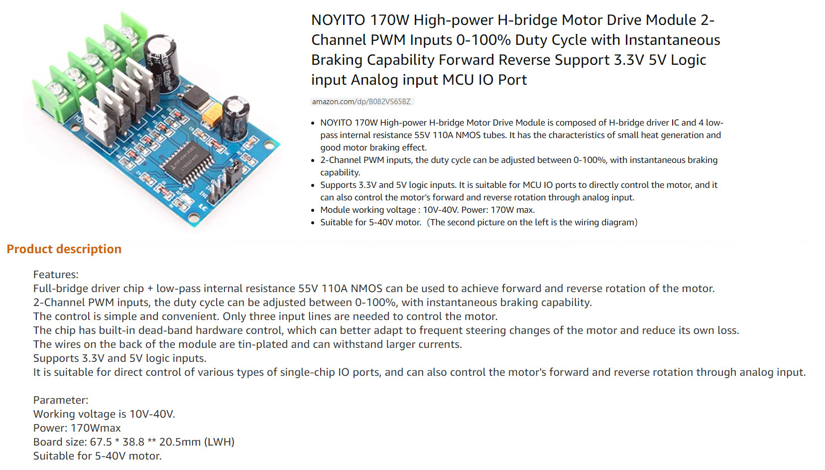 Noyito Motor Driver