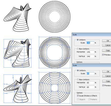 Envelope mesh on a blend