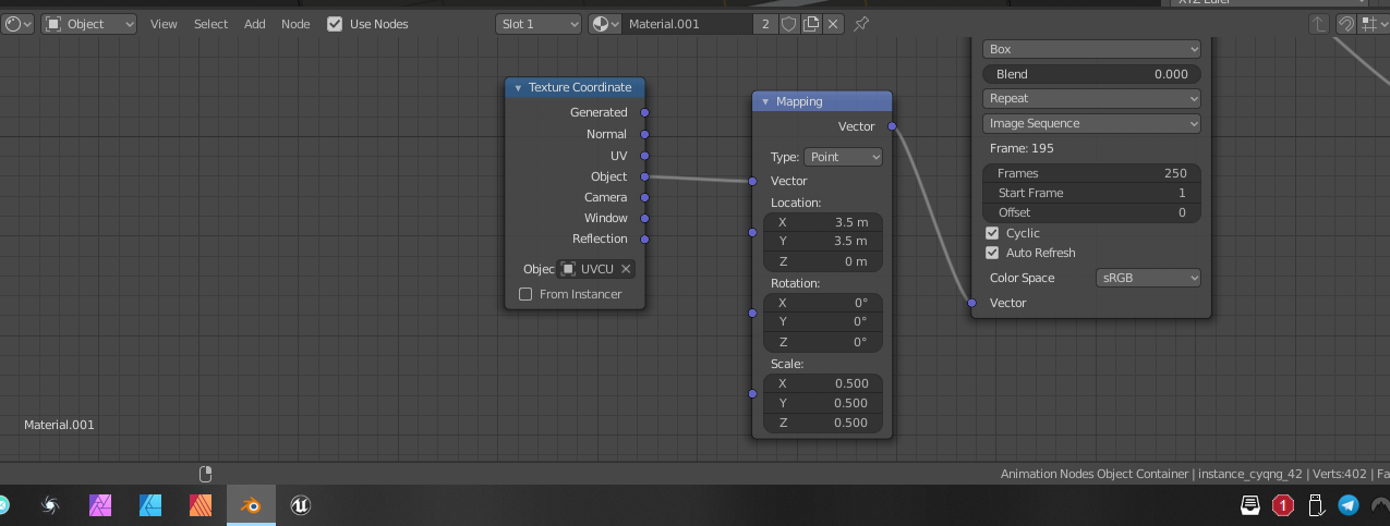 Setting up UV Projection from Mesh