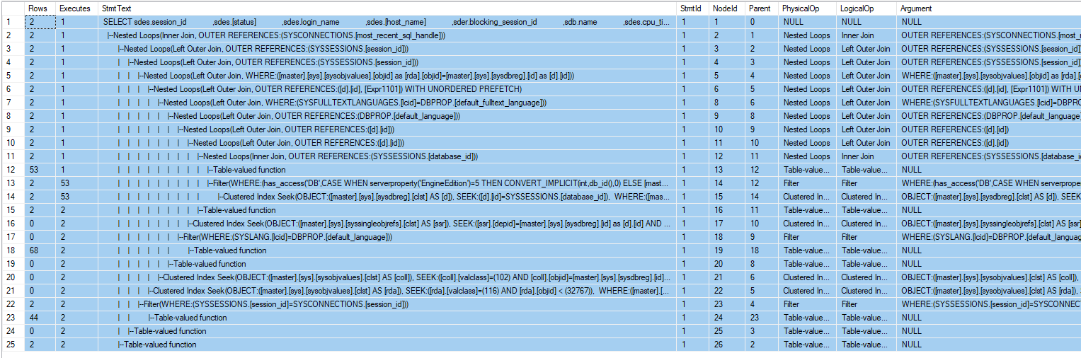 SQL Server Management Studio - Explain Plan